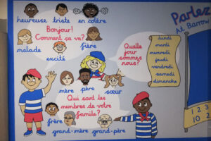 Barrow Hedges Primary, French mural 3