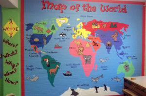 Hackbridge Primary School World Map