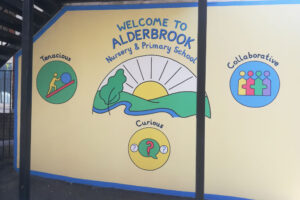 Alderbrook Primary, Welcome Sign