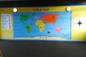 Wallington Primary Academy, World map