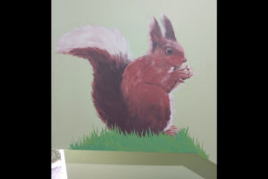 Dave's Mural Red Squirrel
